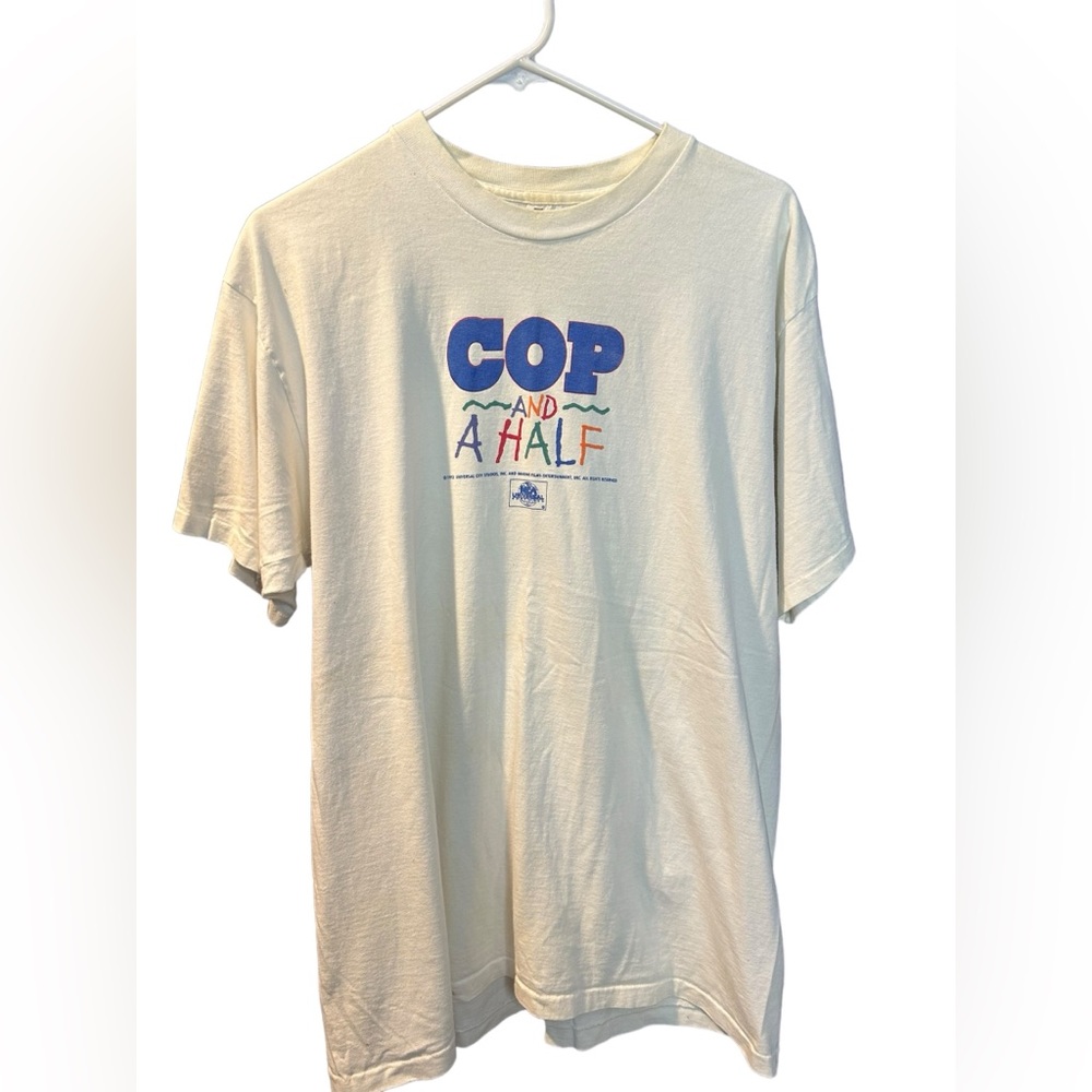 Vintage 1993 Burt Reynolds Cop and A Half Movie Promo Tee Shirt